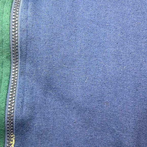 Bill Blass color blocked sweatshirt jacket - Picture 4 of 9